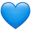Mavi kalp emoji U+1F499