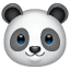 Panda ayı emoji Whatsapp U+1F43C