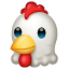 Tavuk başı emoji U+1F414