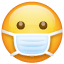 Koruyucu maskeli emoji U+1F637