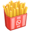 Patates cips Emoji U+1F35F