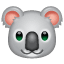 Koala ayı emoji U+1F428