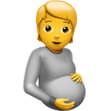 Hamile kişi ifadesi U+1FAC4
