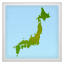 Japon haritası U+1F5FE