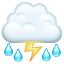 Fırtına Emoji U+26C8